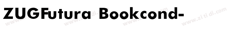 ZUGFutura Bookcond字体转换